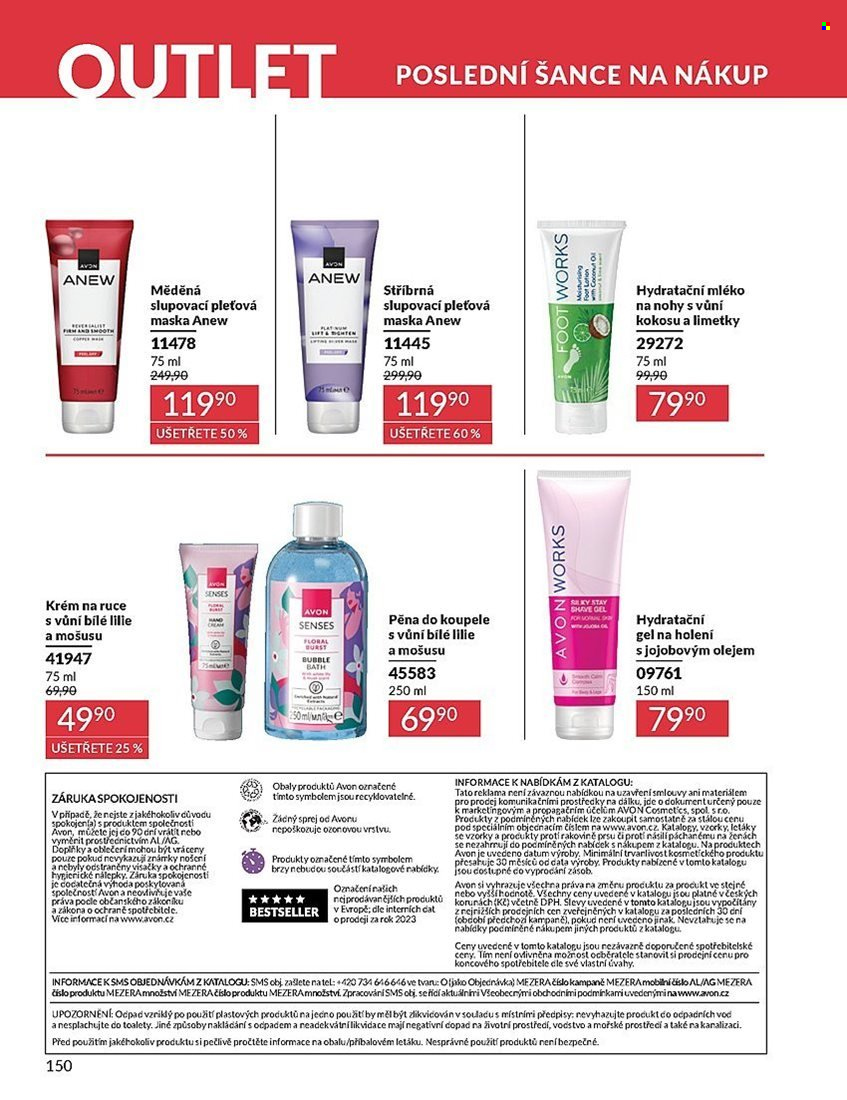 Leták AVON - 1. 7. 2025 - 31. 7. 2025. Strana 150