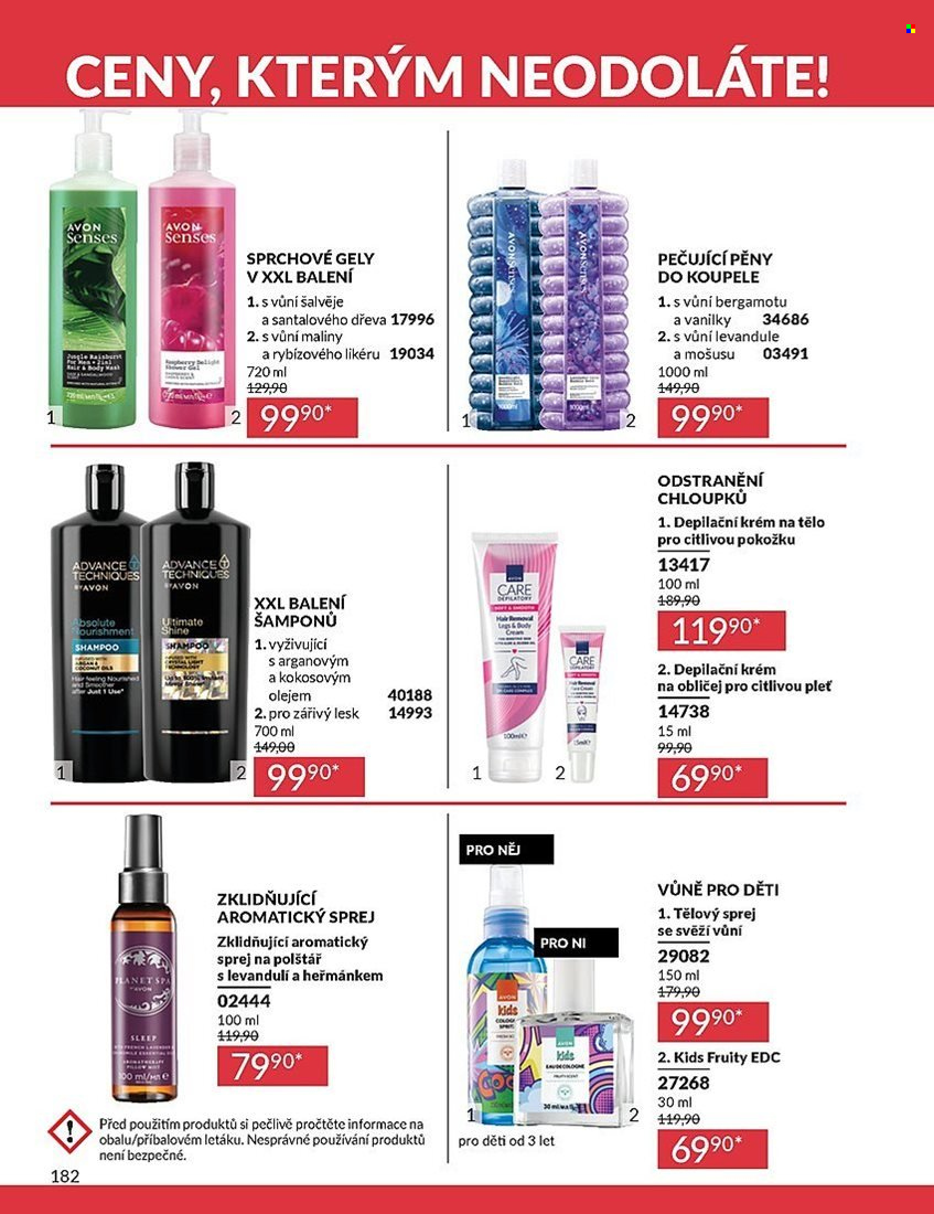 Leták AVON - 1. 7. 2025 - 31. 7. 2025. Strana 182
