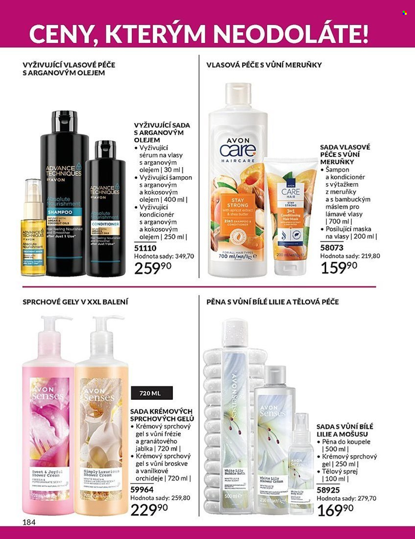 Leták AVON - 1. 7. 2025 - 31. 7. 2025. Strana 184