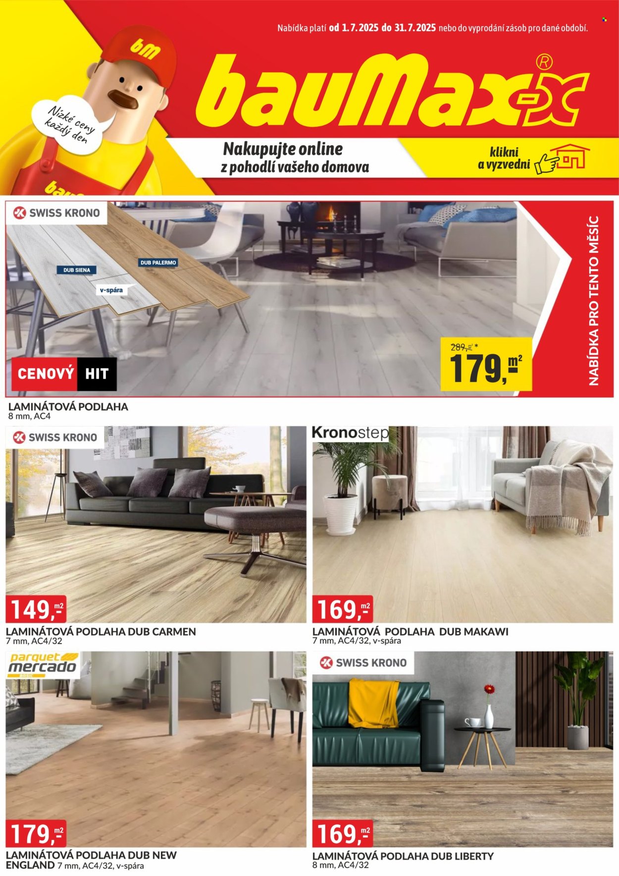Leták Baumax - 1. 7. 2025 - 31. 7. 2025. Strana 1