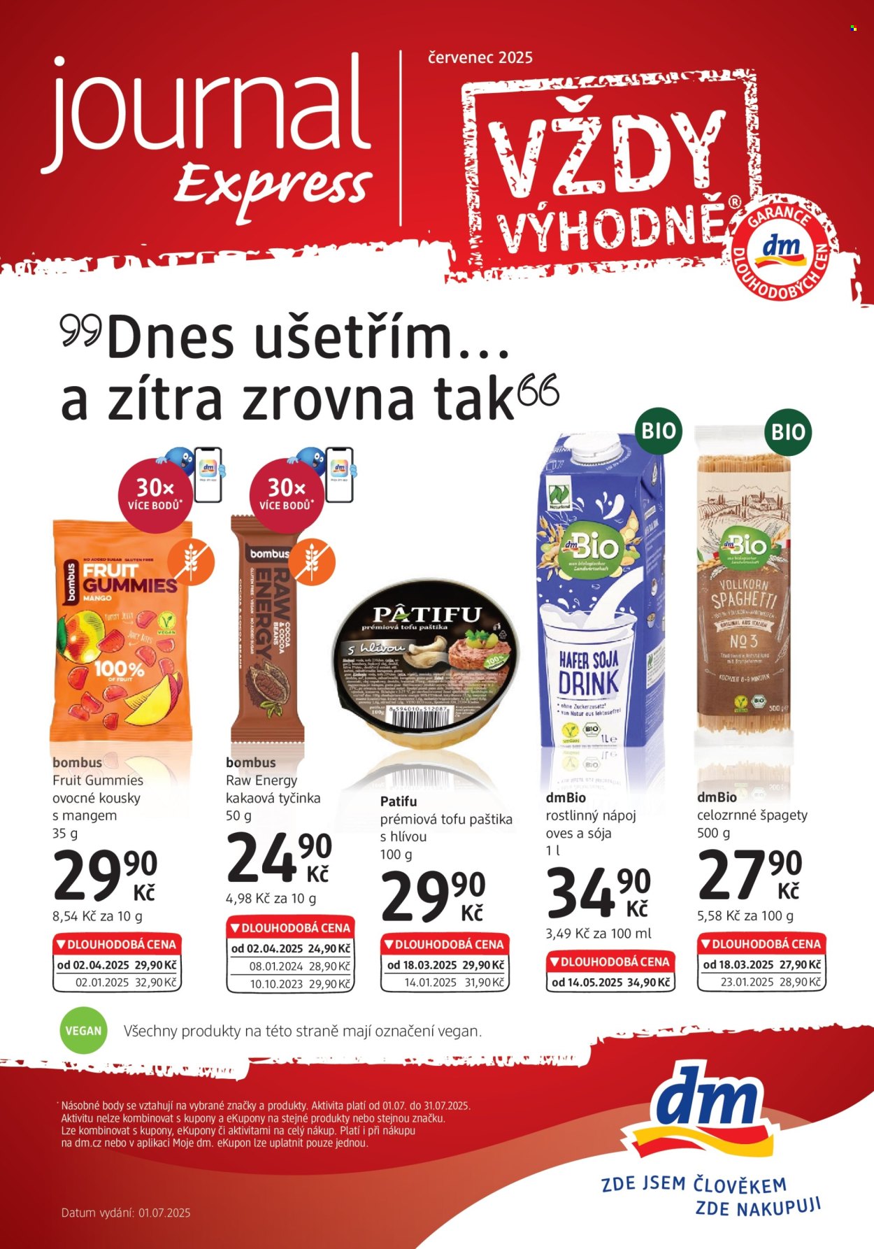 Leták dm drogerie - 1. 7. 2025 - 31. 7. 2025. Strana 1