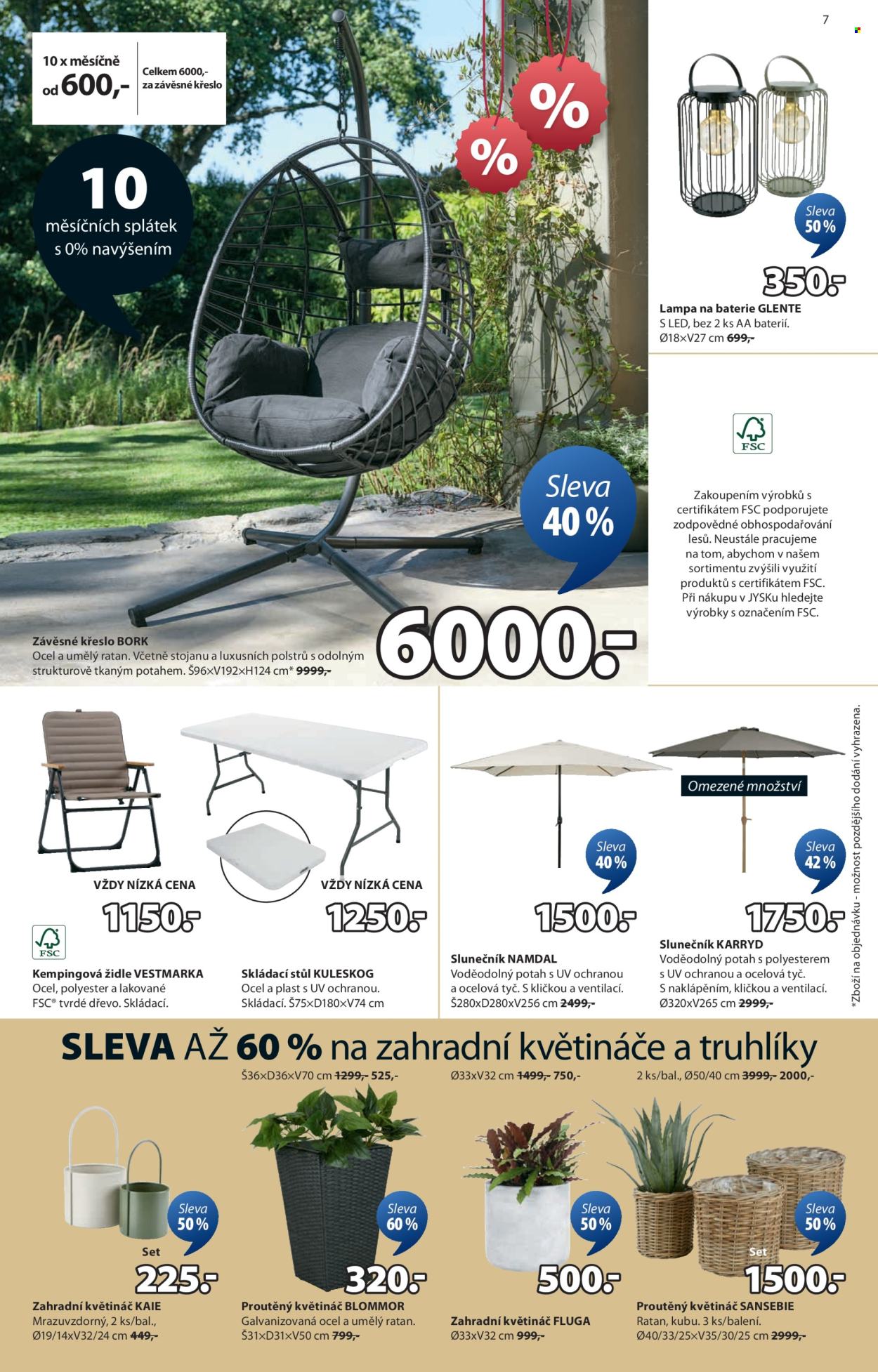 Leták JYSK - 2. 7. 2025 - 12. 8. 2025. Strana 7