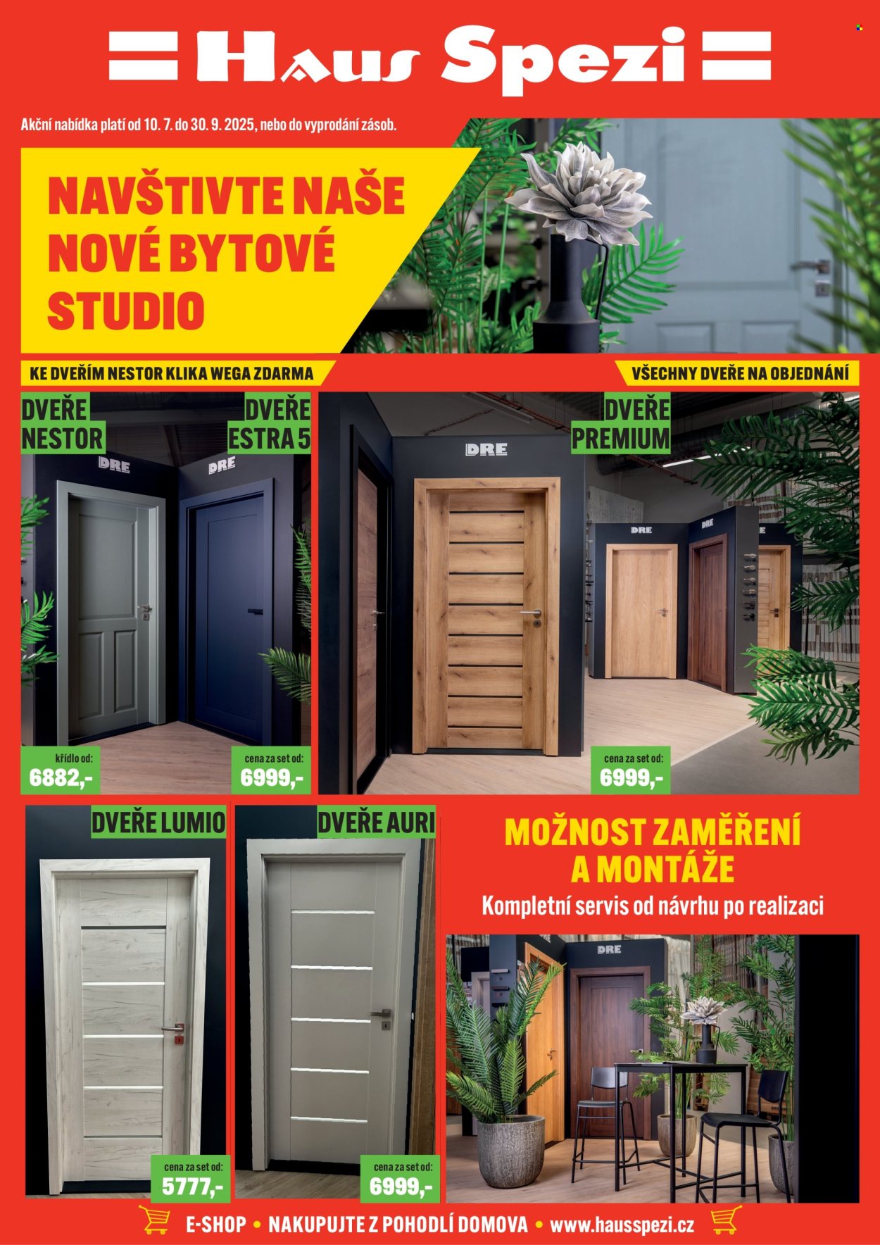 Leták Haus Spezi - 10. 7. 2025 - 30. 9. 2025. Strana 1