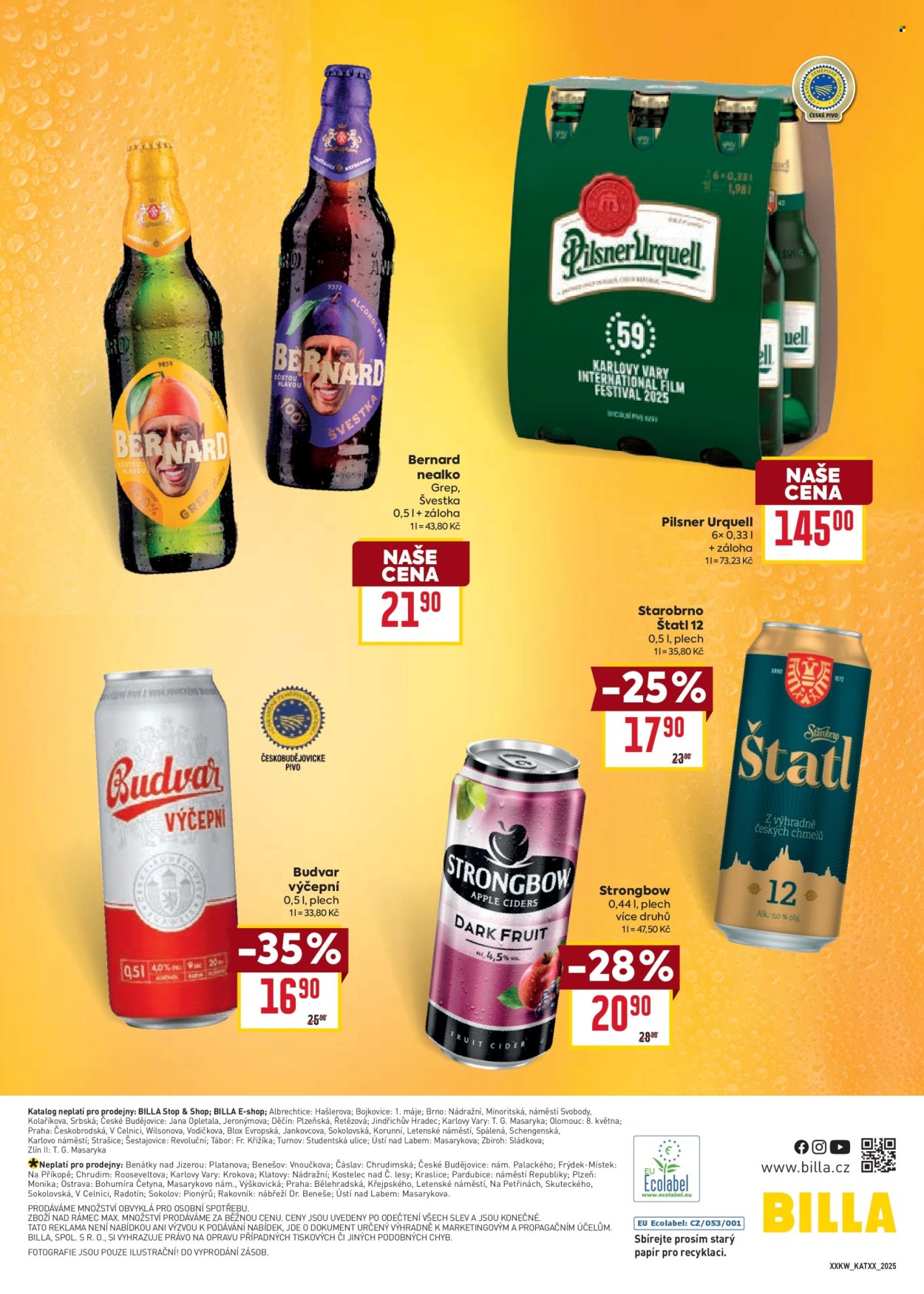 Leták BILLA - 16. 7. 2025 - 30. 9. 2025. Strana 5
