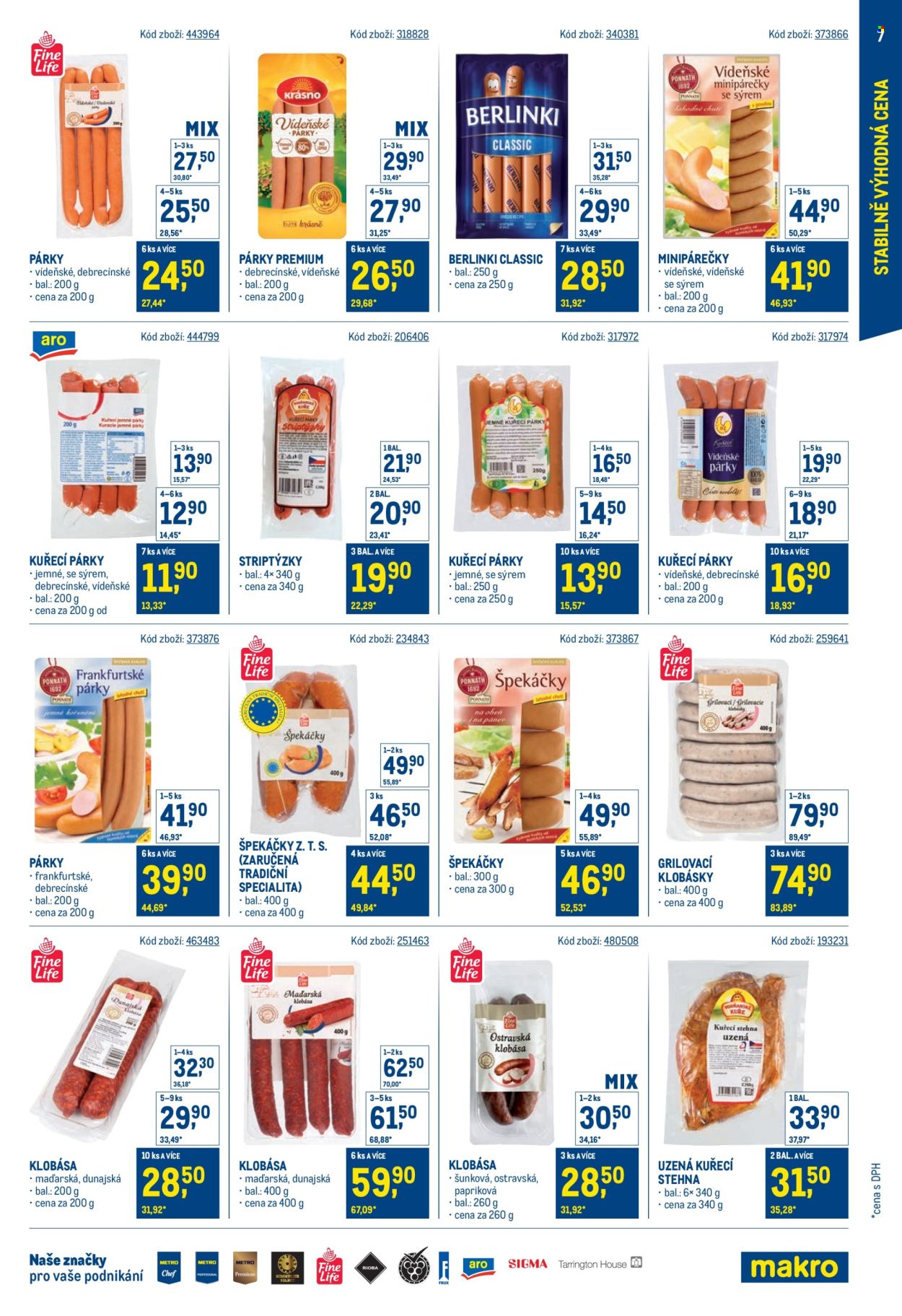 Leták MAKRO - 30. 7. 2025 - 23. 9. 2025. Strana 7