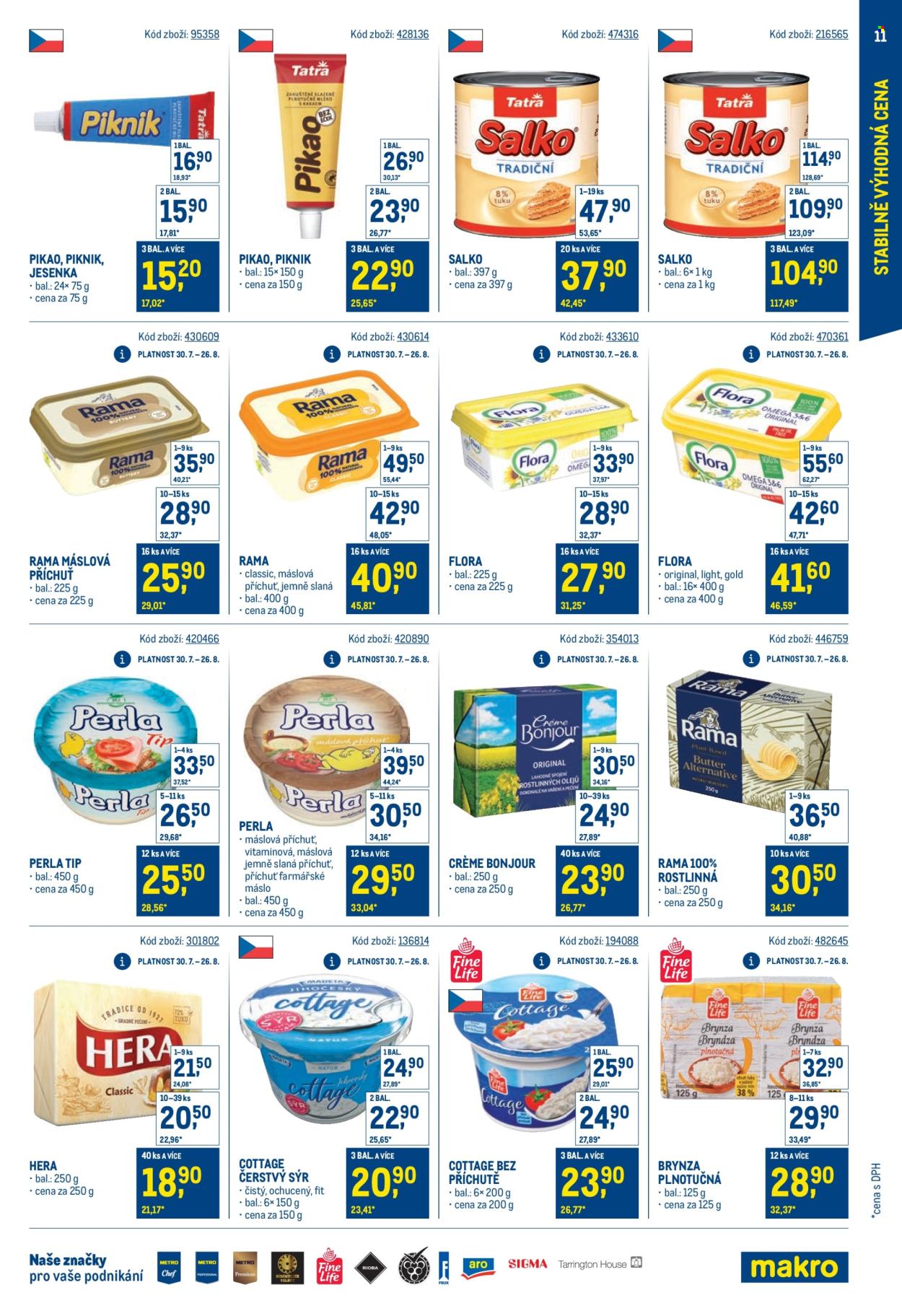 Leták MAKRO - 30. 7. 2025 - 23. 9. 2025. Strana 11