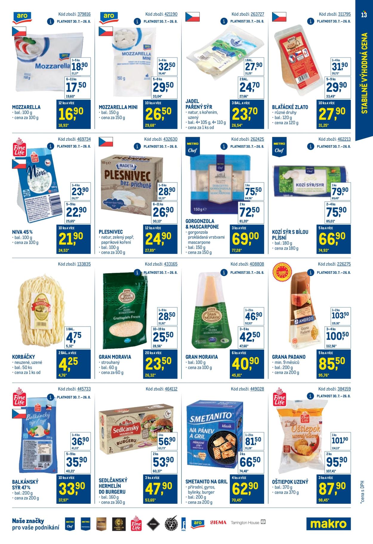 Leták MAKRO - 30. 7. 2025 - 23. 9. 2025. Strana 13