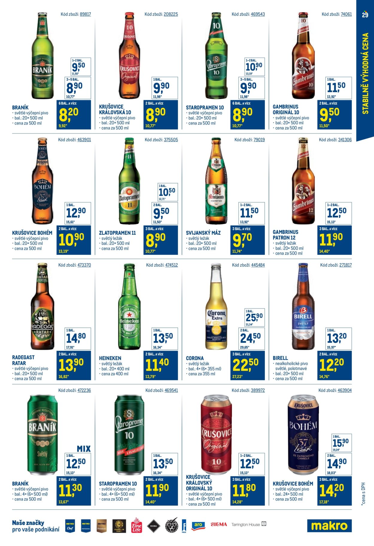 Leták MAKRO - 30. 7. 2025 - 23. 9. 2025. Strana 29
