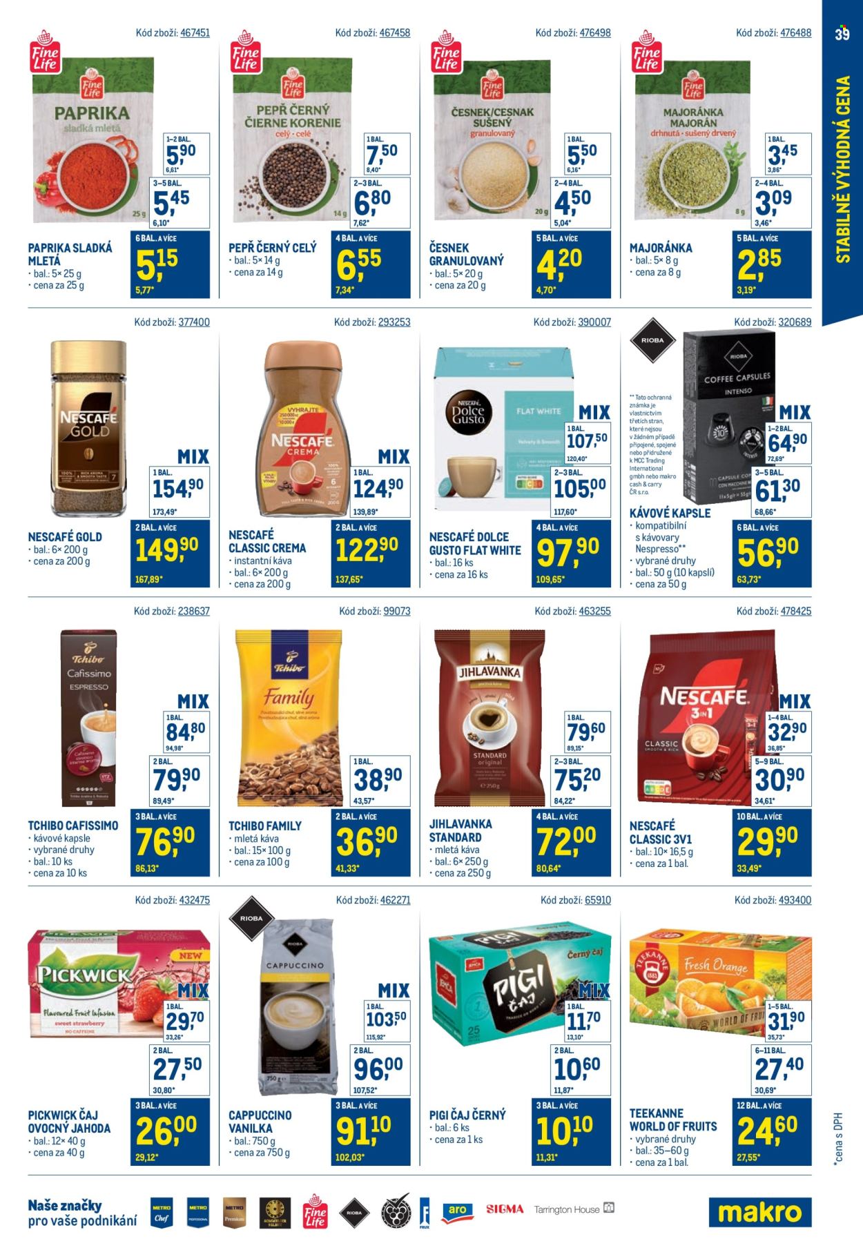Leták MAKRO - 30. 7. 2025 - 23. 9. 2025. Strana 39