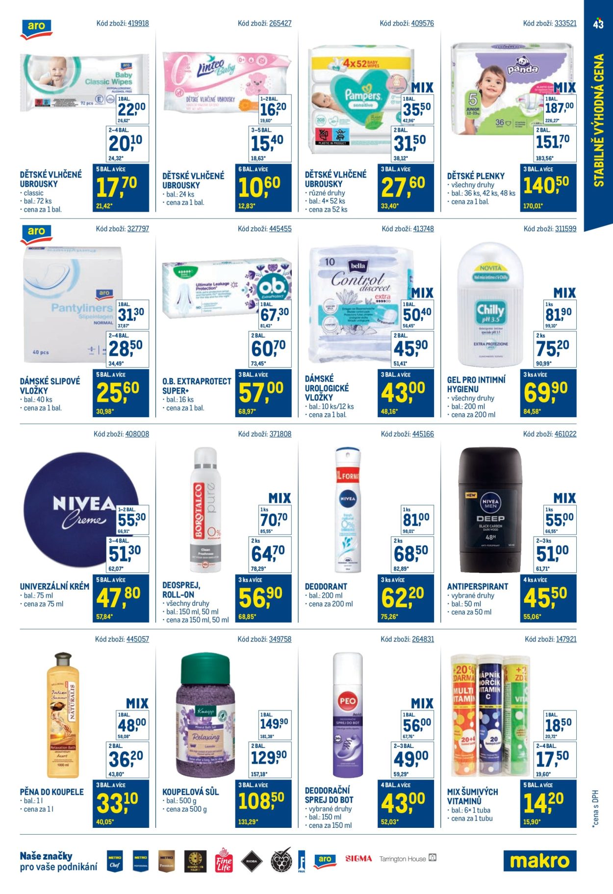 Leták MAKRO - 30. 7. 2025 - 23. 9. 2025. Strana 43