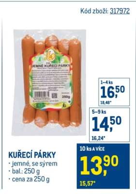 Kuřecí párky