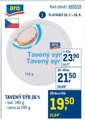 TAVENÝ SÝR 26 %
