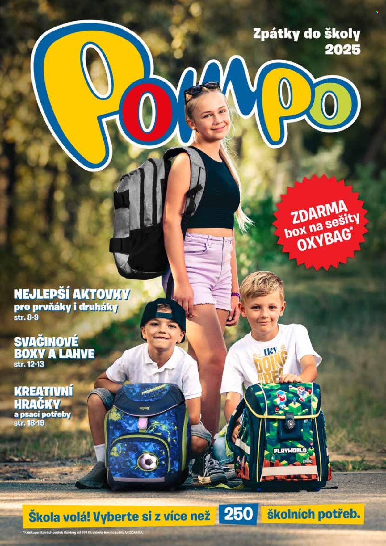 Leták Pompo - 25. 7. 2025 - 1. 9. 2025. Strana 1