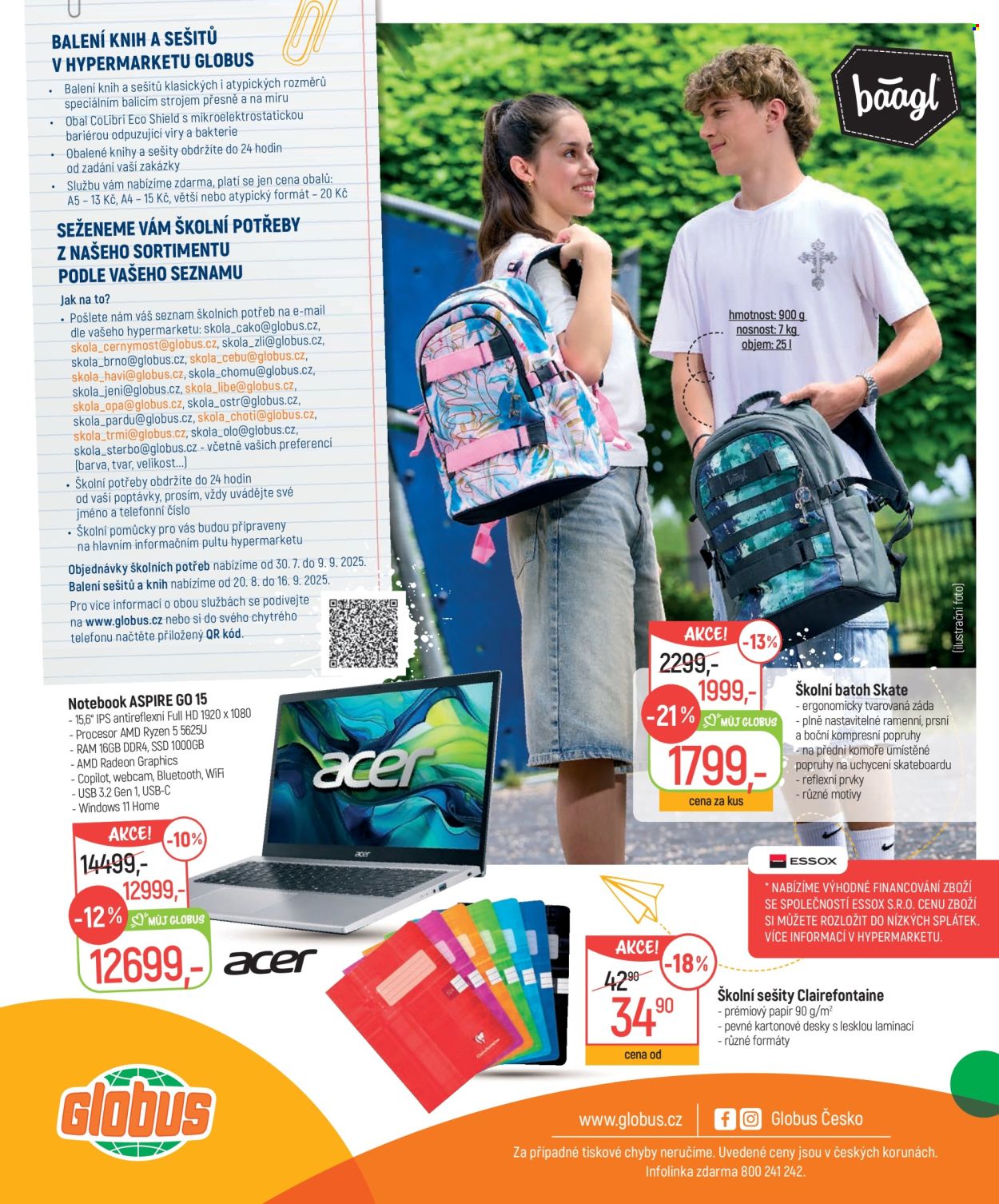 Leták Globus - 30. 7. 2025 - 9. 9. 2025. Strana 32