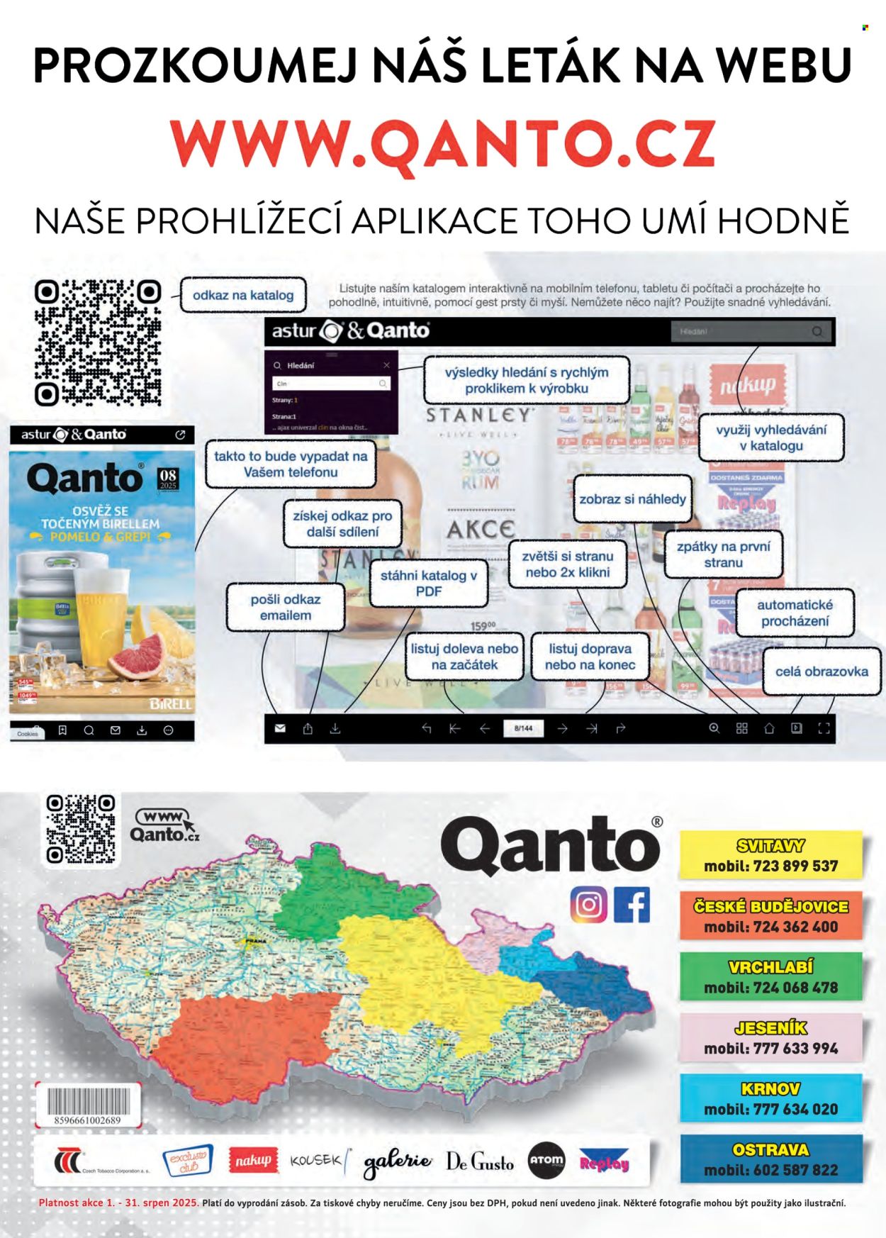 Leták Astur & Qanto velkoobchod - 1. 8. 2025 - 31. 8. 2025. Strana 180