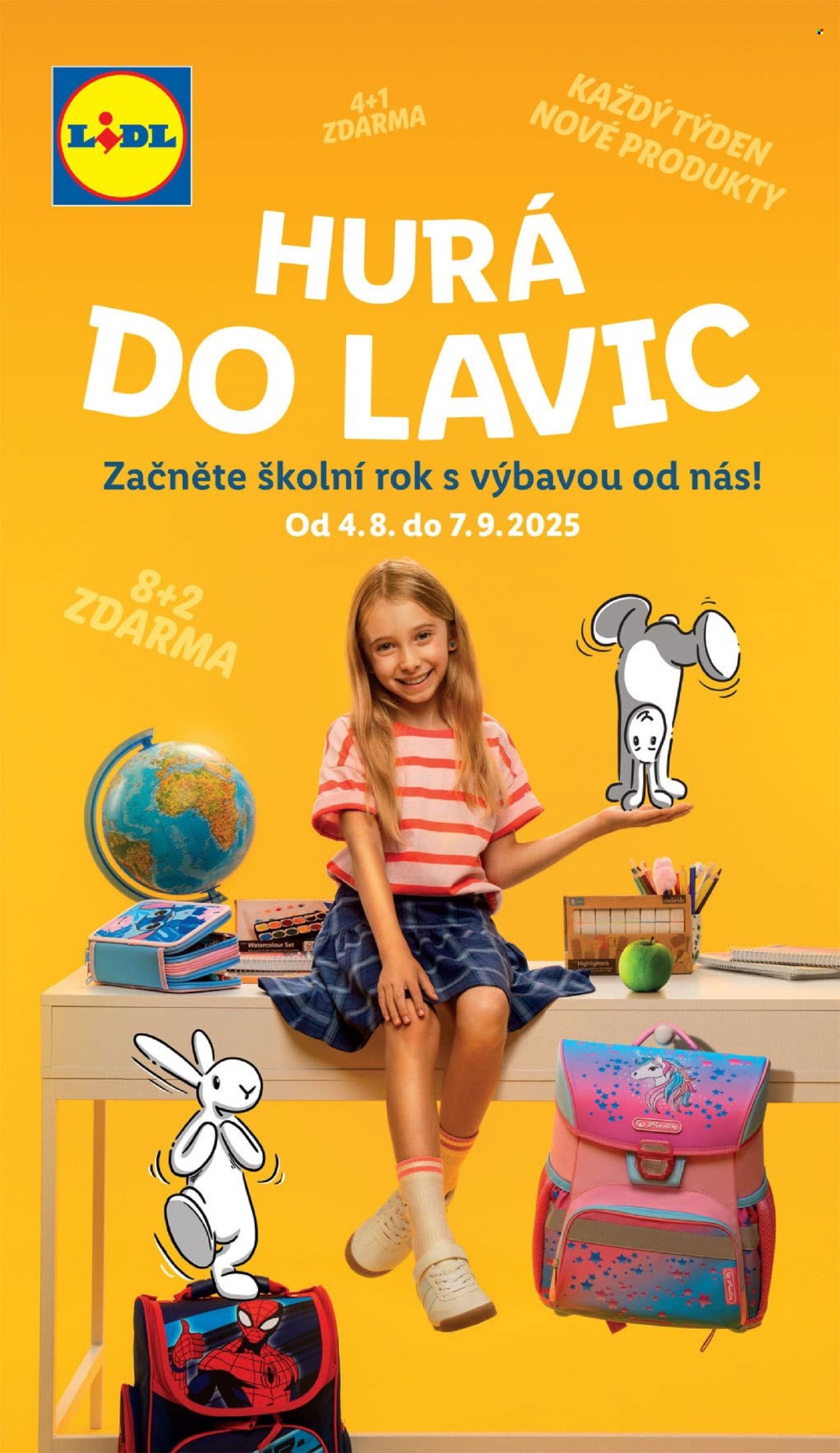 Leták Lidl - 4. 8. 2025 - 7. 9. 2025. Strana 1