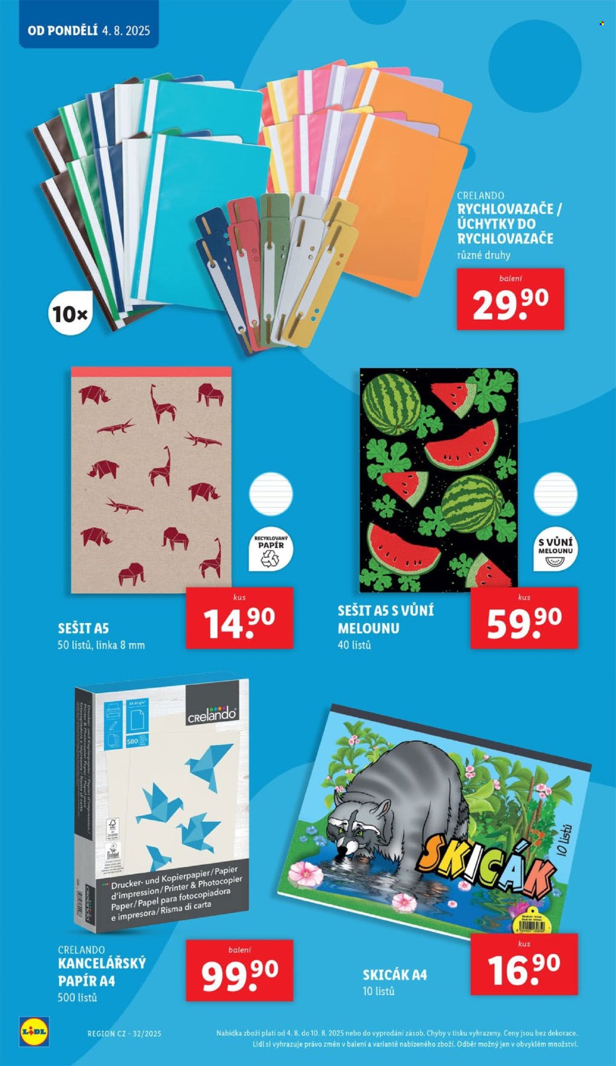 Leták Lidl - 4. 8. 2025 - 7. 9. 2025. Strana 8