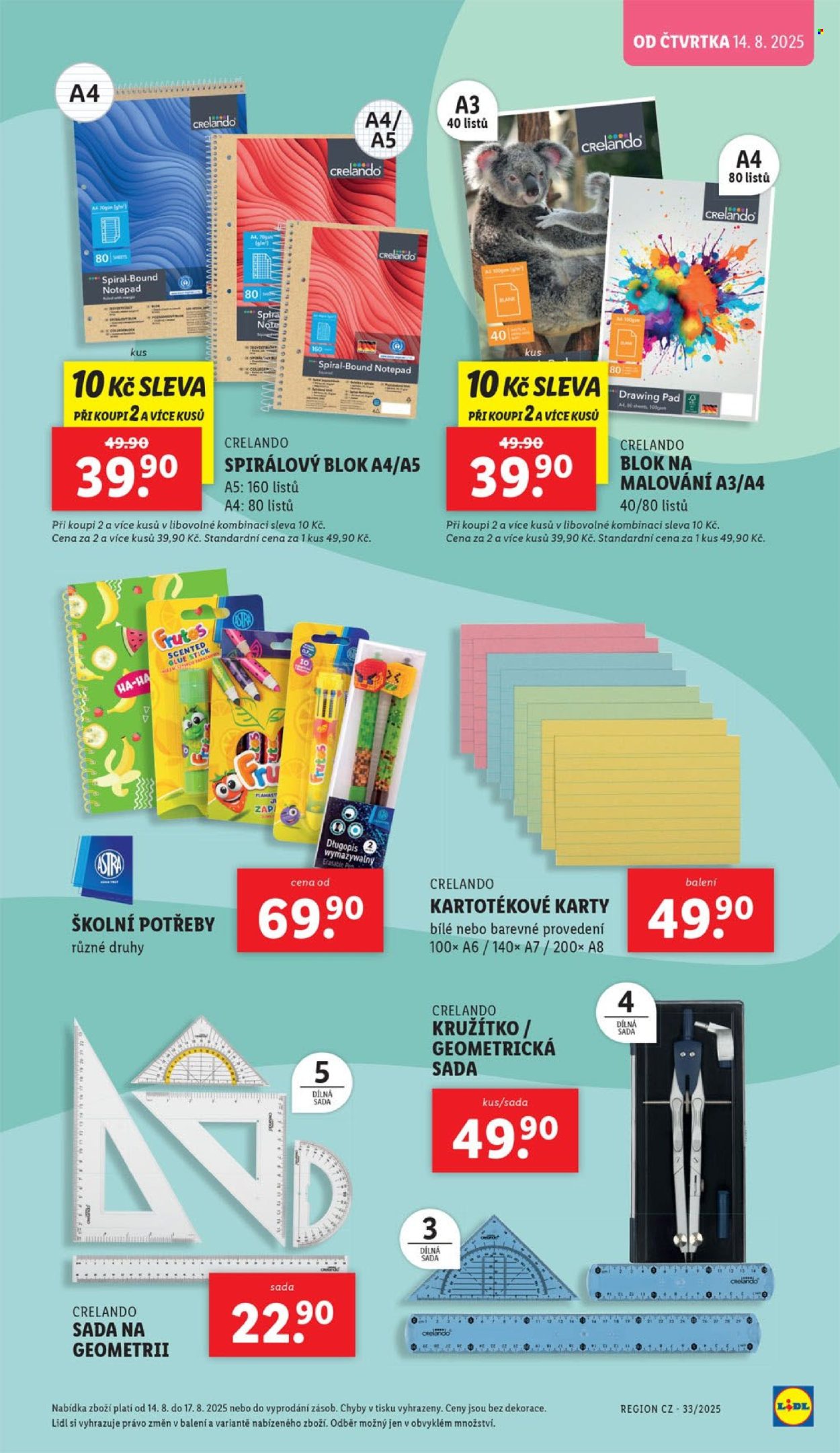 Leták Lidl - 4. 8. 2025 - 7. 9. 2025. Strana 17