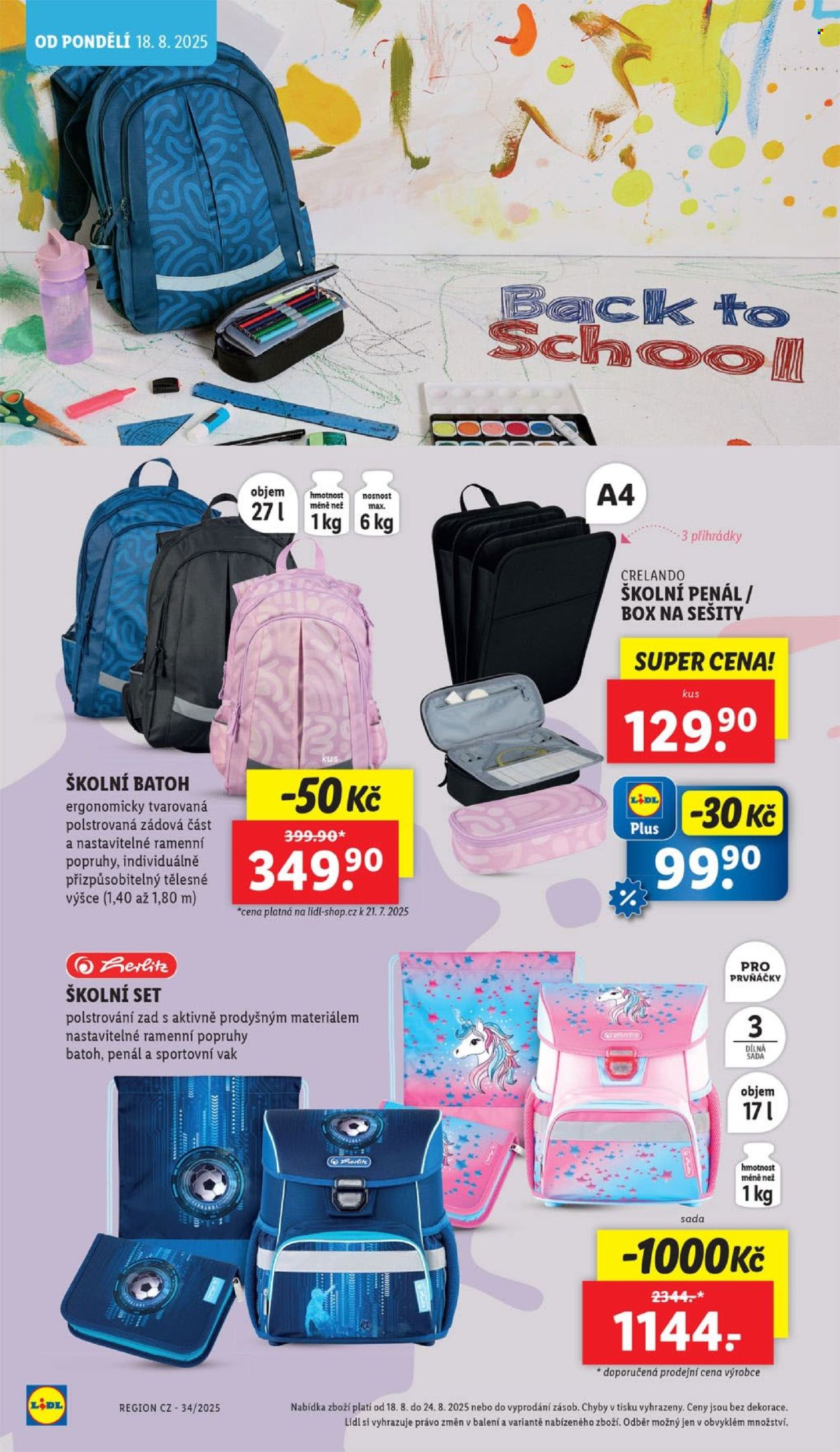 Leták Lidl - 4. 8. 2025 - 7. 9. 2025. Strana 20