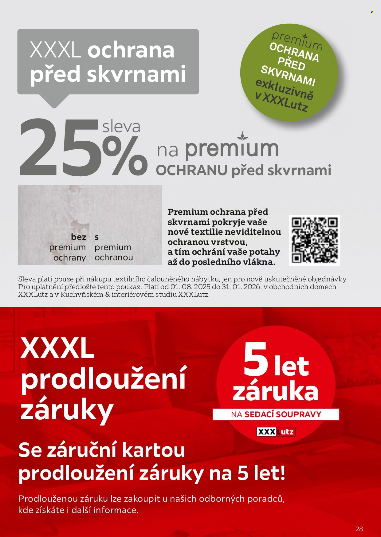 Leták XXXLutz - 1. 8. 2025 - 31. 1. 2026. Strana 28