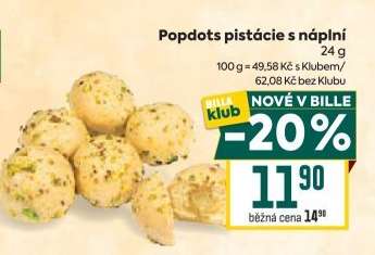 Popdots pistácie s náplní