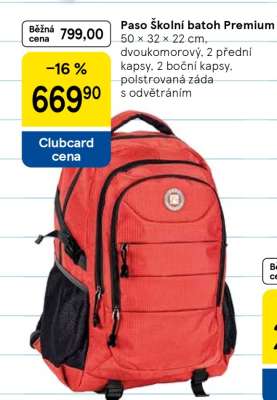 Paso školní batoh Premium