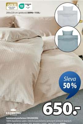 SATÉNOVÉ POVLEČENÍ INGEBORG
