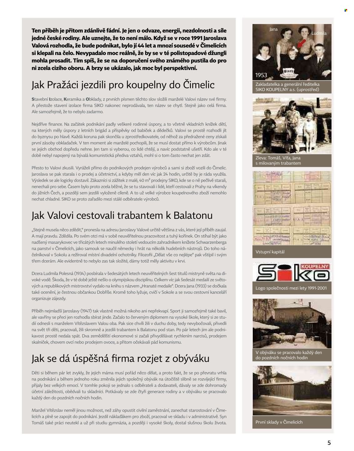 Leták SIKO KOUPELNY - 1. 1. 2025 - 31. 12. 2026. Strana 5