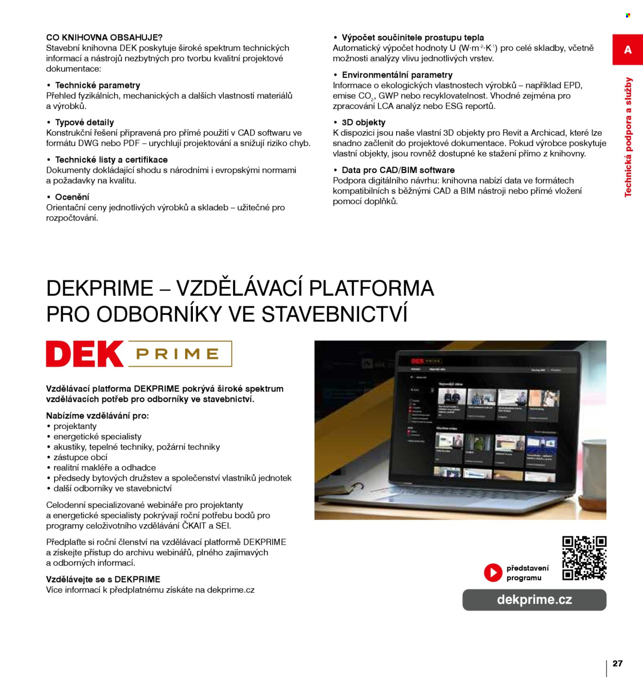 Leták DEK - 1. 1. 2026 - 31. 12. 2026. Strana 27