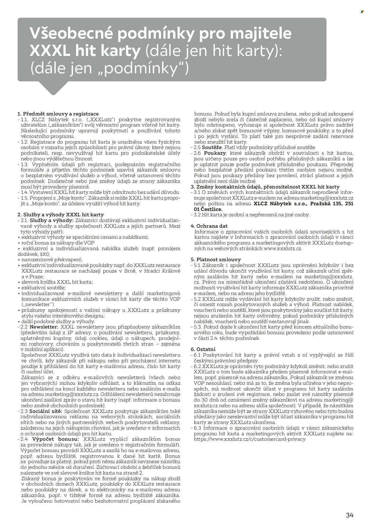Leták XXXLutz - 1. 2. 2026 - 31. 7. 2026. Strana 34