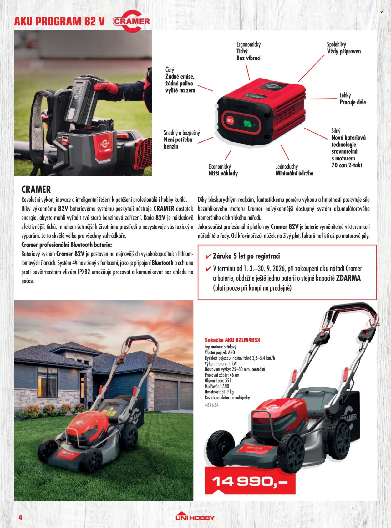 Leták UNI HOBBY - 13. 3. 2026 - 31. 8. 2026. Strana 4
