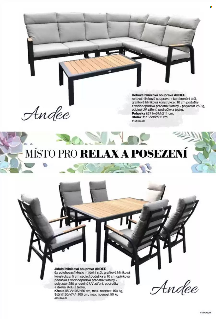 Leták SCONTO NÁBYTEK. Strana 98