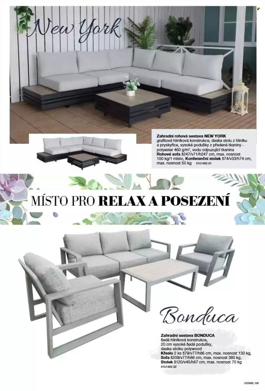 Leták SCONTO NÁBYTEK. Strana 100