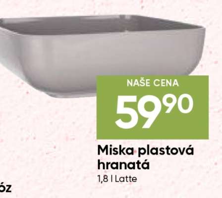 Miska plastová hranatá