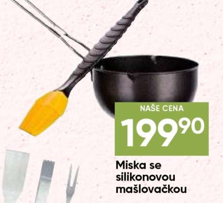 Miska se silikonovou mašlovačkou