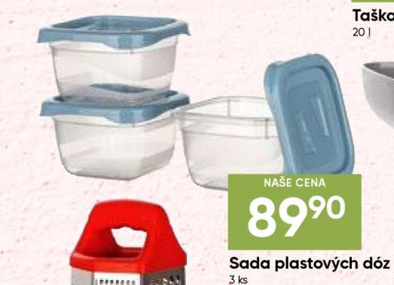 SADA PLASTOVÝCH DÓZ*