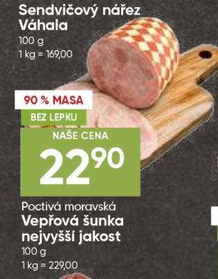 Poctivá moravská Vepřová šunka nejvyšší jakost