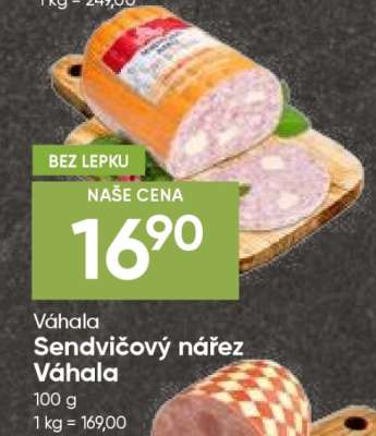 Sendvičový nářez Váhala