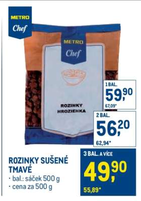 Rozinky sušené tmavé