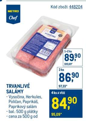 Trvanlivé salámy