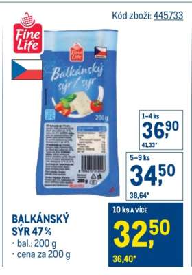 BALKÁNSKÝ SÝR 47 %
