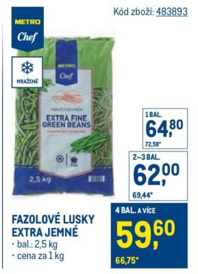 FAZOLOVÉ LUSKY EXTRA JEMNÉ