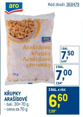 Křupky arašídové