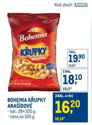 Bohemia Křupky arašídové
