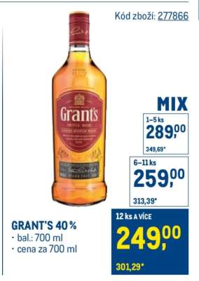 Grant’s 40 %