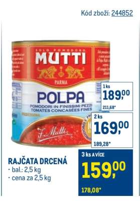Rajčata drcená