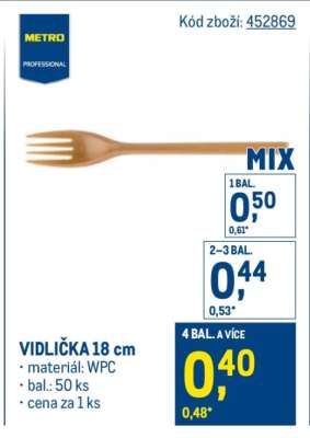 VIDLIČKA 18 cm