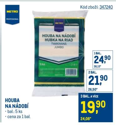Houba na nádobí