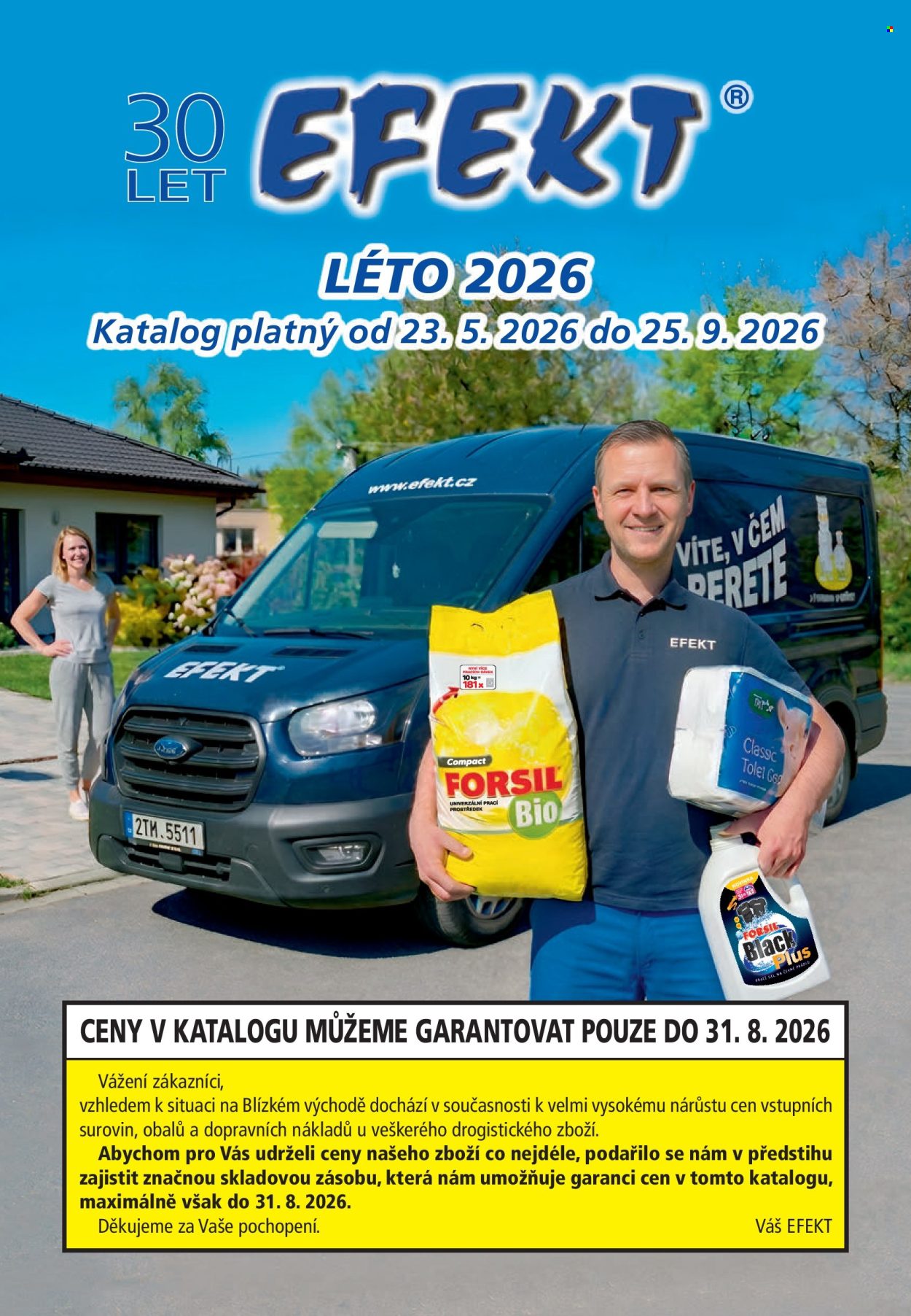 Leták Efekt - 23. 5. 2026 - 25. 9. 2026. Strana 1