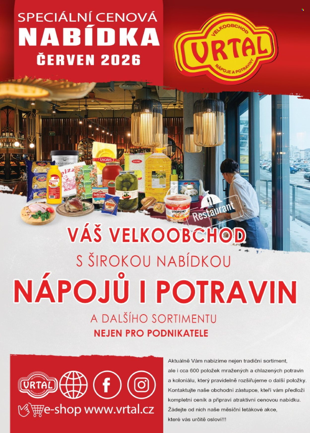 Leták Vrtal - 1. 6. 2026 - 30. 6. 2026. Strana 1